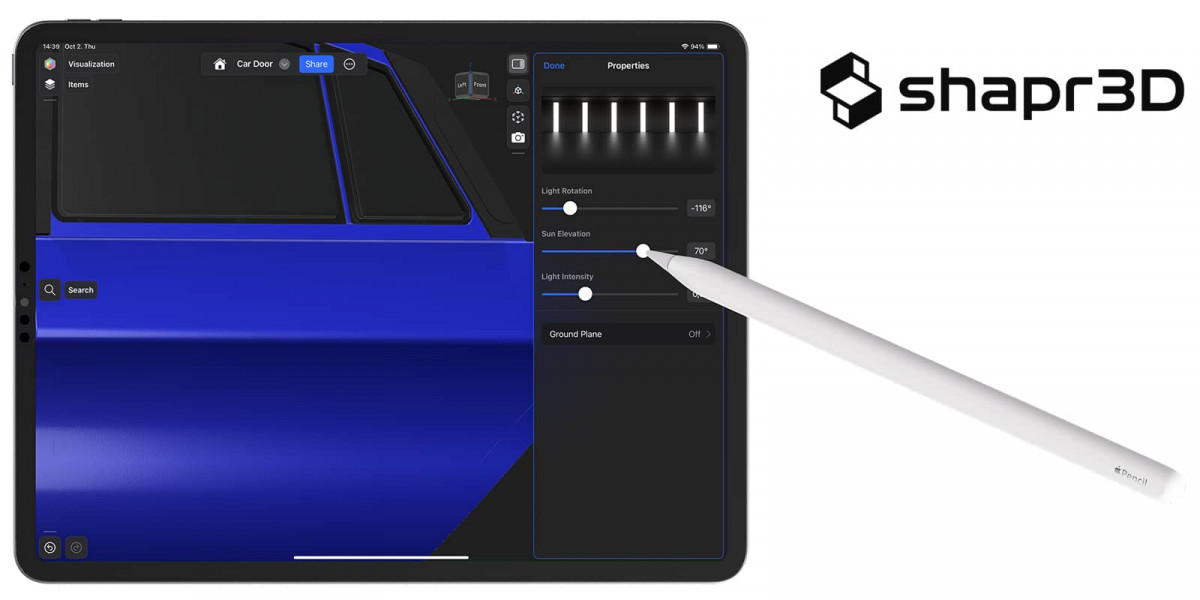 shapr3d  Car door iPad 3 VISU1600x800s
